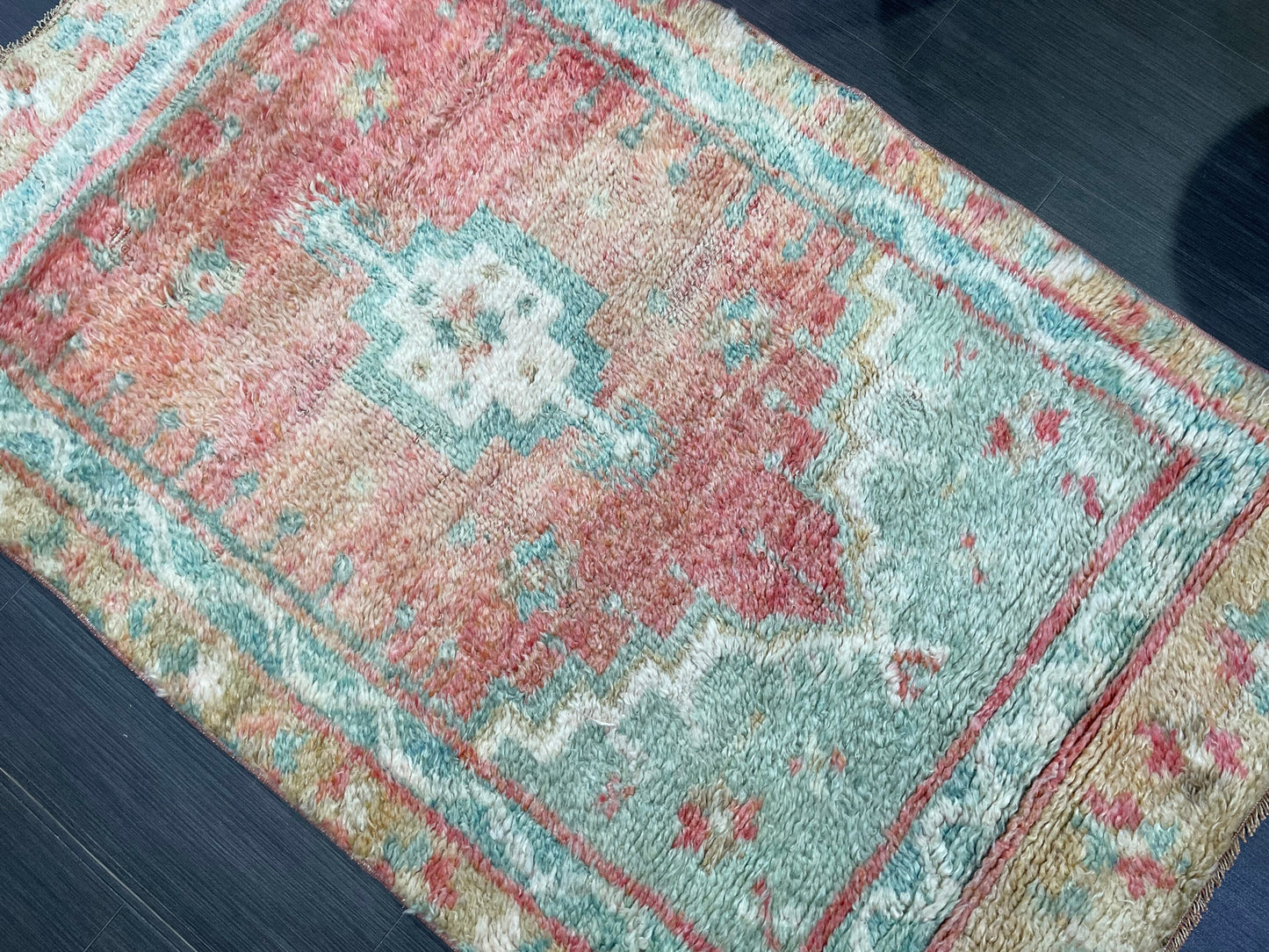 Antique Wool Rug, Vintage Shaggy 3x5 Rug, High Wool Pile Rug,  Plush Rug, Handmade Rug, Hand Knotted Rug, Turkish Rug, Nomad Rug, Rear Rug,