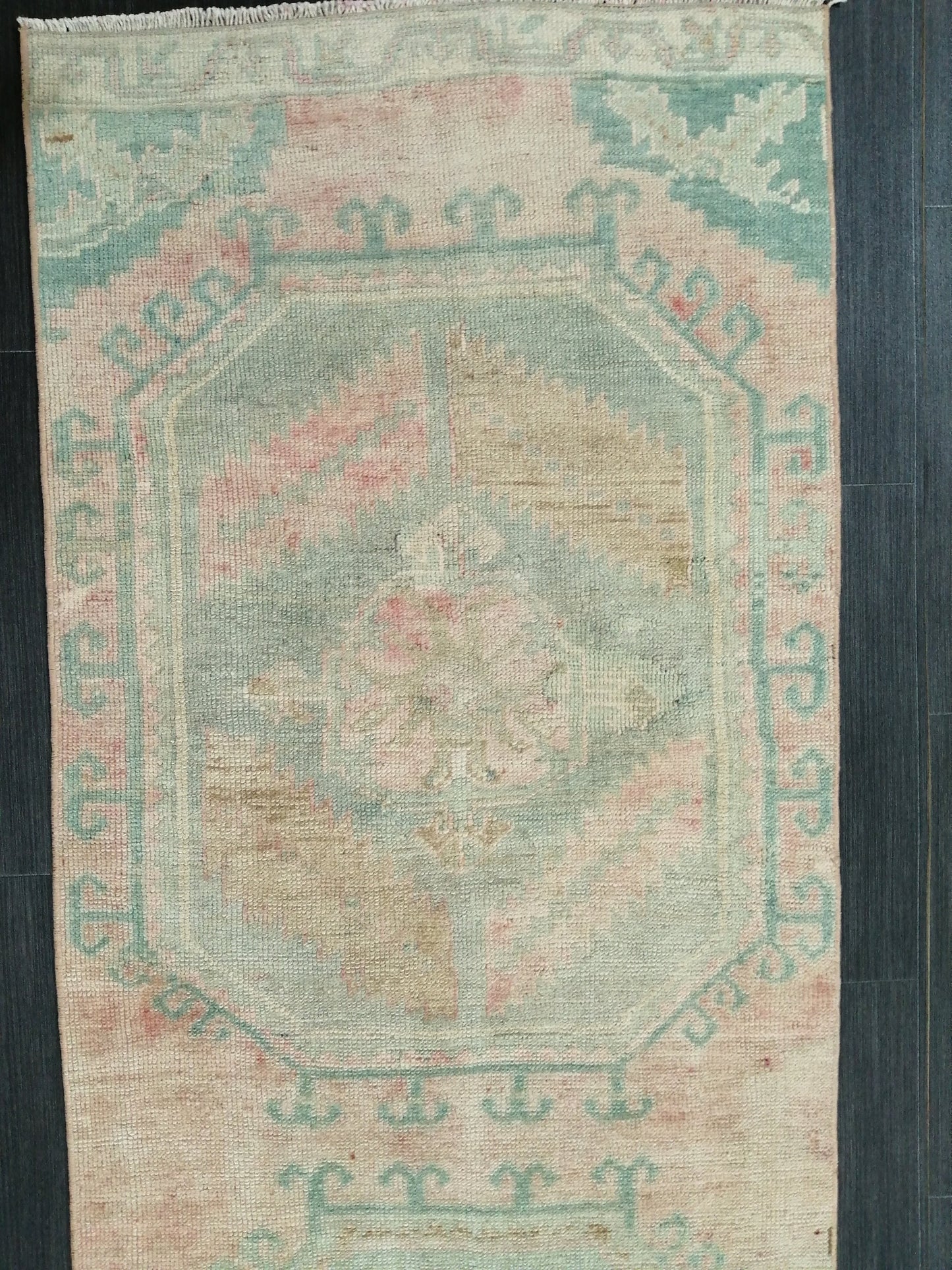 Vintage Runner Rug, 10.9 x 2.4 Turkish Runner, Oushak runner, Rustic Rug, Vintage Turkish Rug, Turkish Rug Runner, Farmhouse Rug,Vintage Rug