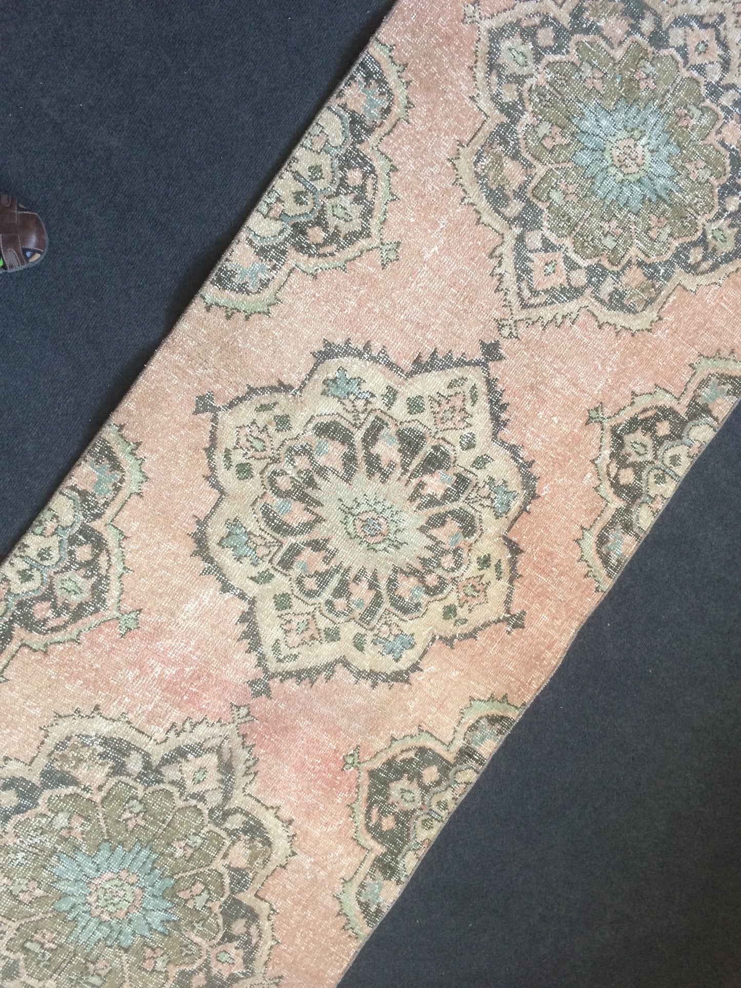 11.3 X 2.7 Oushak Runner Rug  Vintage Runner Rug Turkish Runner Rug Hallway Runner Rug Kitchen Runner Rug Wool Runner Rug Wool Oushak Rug