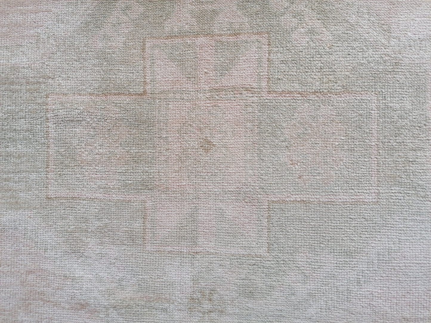 2'8x12 oushak turkish runner rug, hallway runner rug, hand made rug, oushak vintage runner rug, vintage rug, vintage anatolian rug