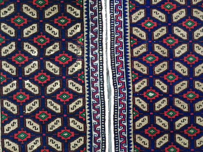Twin Vintage Rug Mini Rug Navy Oushak Rug Small Area Rug Pair Turkish Rug Hand Made Rug A Pair Small Rug Twin Oriental Rug