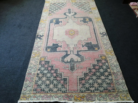 8.3 x 4 Turkish Rug, Oushak Rug, Oushak Rugs, Wool Oushak Rug, Oushak Runner Rugs, Runner Rug, Vintage Rug, Hand Made Rug