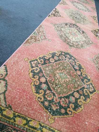 13.5x2.8 Oushak Runner Rug Turkish Runner Rug Vintage Runner Rug Hallway Runner Rug Kitchen Runner Rug Wool Runner Rug Wool Oushak Rug