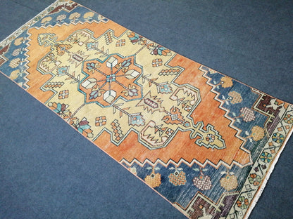 8.2 X 3.4 Oushak Runner Rug Turkish Runner Rug Vintage Runner Rug Hallway Runner Rug Kitchen Runner Rug Wool Runner Rug Wool Oushak Rug