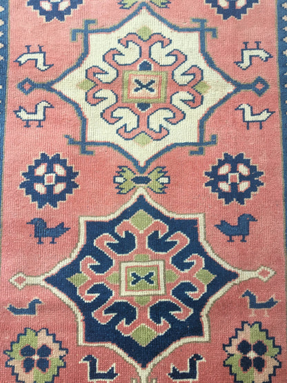 4x6 feet pink largest living room rug, handmadae blue kitchen area rug, vintage wool etnique wide bedroom rug, bathroom floor large carpet