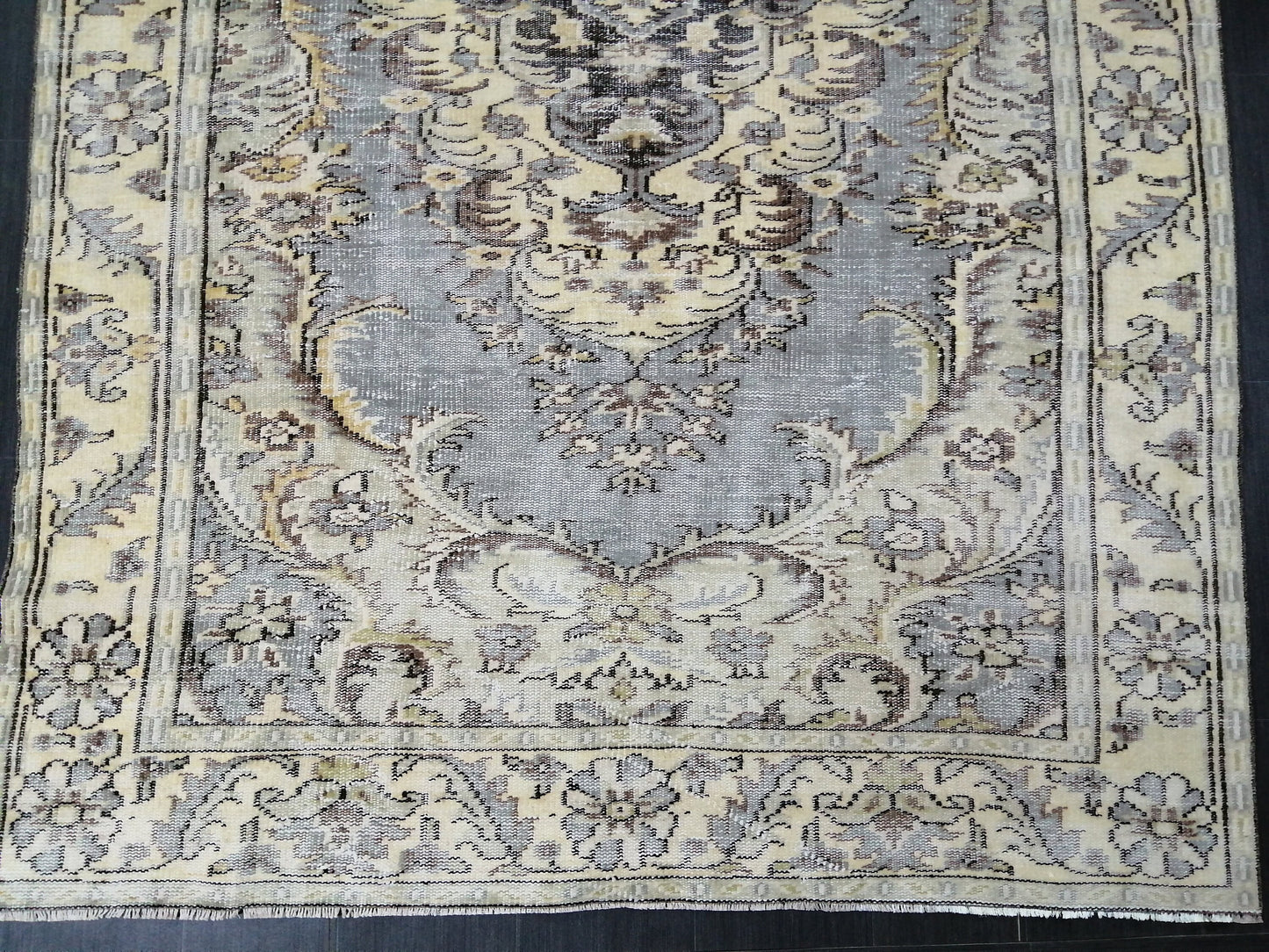 Oriental 6 x 10 Vintage Oushak Runner Rug Vintage Hand Knotted Rug Wool Oushak Rug Hand Made Rugs Vintage Turkish Rug Persian Rug