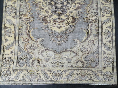 Oriental 6 x 10 Vintage Oushak Runner Rug Vintage Hand Knotted Rug Wool Oushak Rug Hand Made Rugs Vintage Turkish Rug Persian Rug