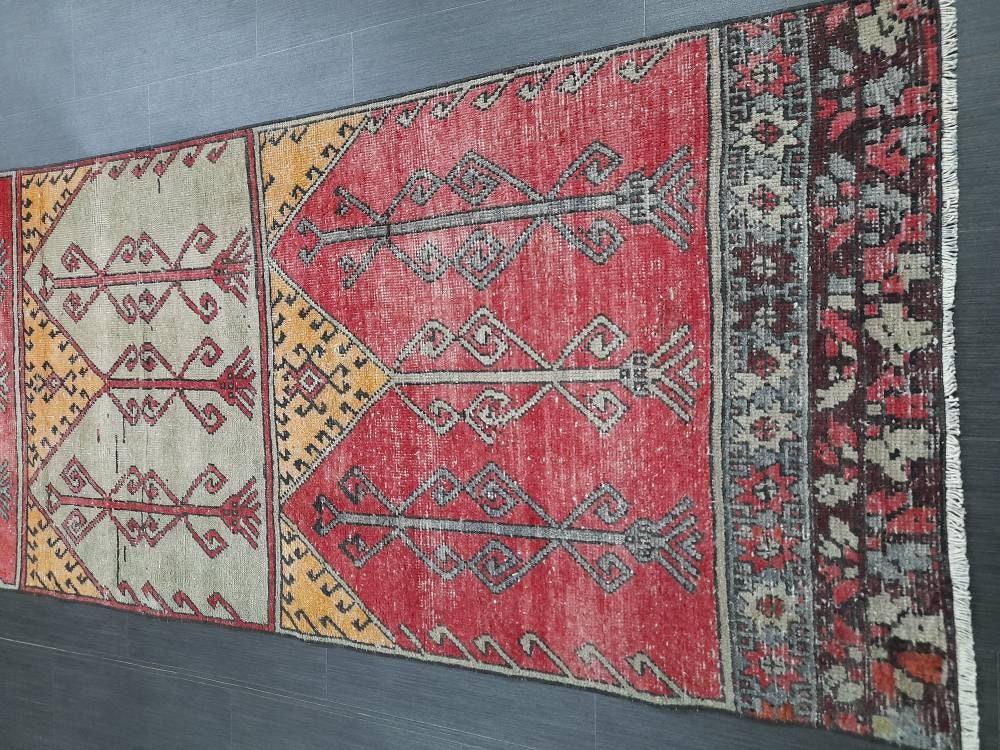 Oushak Runner Rug 3x11 Turkish Runner Rug Vintage Runner Rug Hallway Runner Rug Kitchen Runner Rug Wool Runner Rug Wool Oushak Rug Nomad Rug