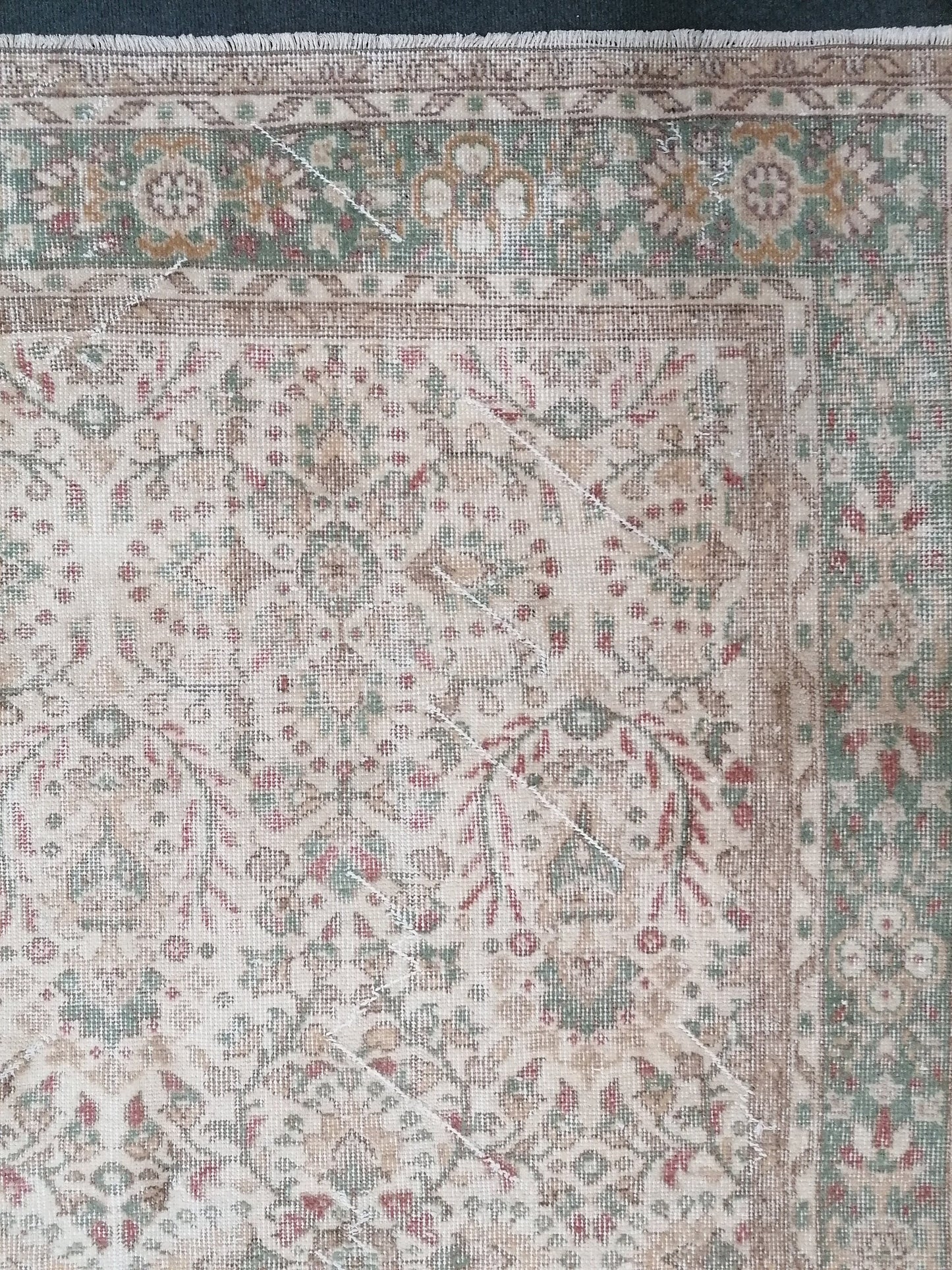 6 x 9.7 feet Large turkish rug, vintage rug, oushak rug, wool vintage rug anatolian rug,unique handmade rug