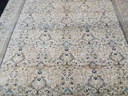 Fine Knotted OUSHAK RUG 6.2 x 9.6 TURKISH Rug Vintage Oushak Rug Vintage Oriental Rug Wool Persian Rug Hand Made Rug