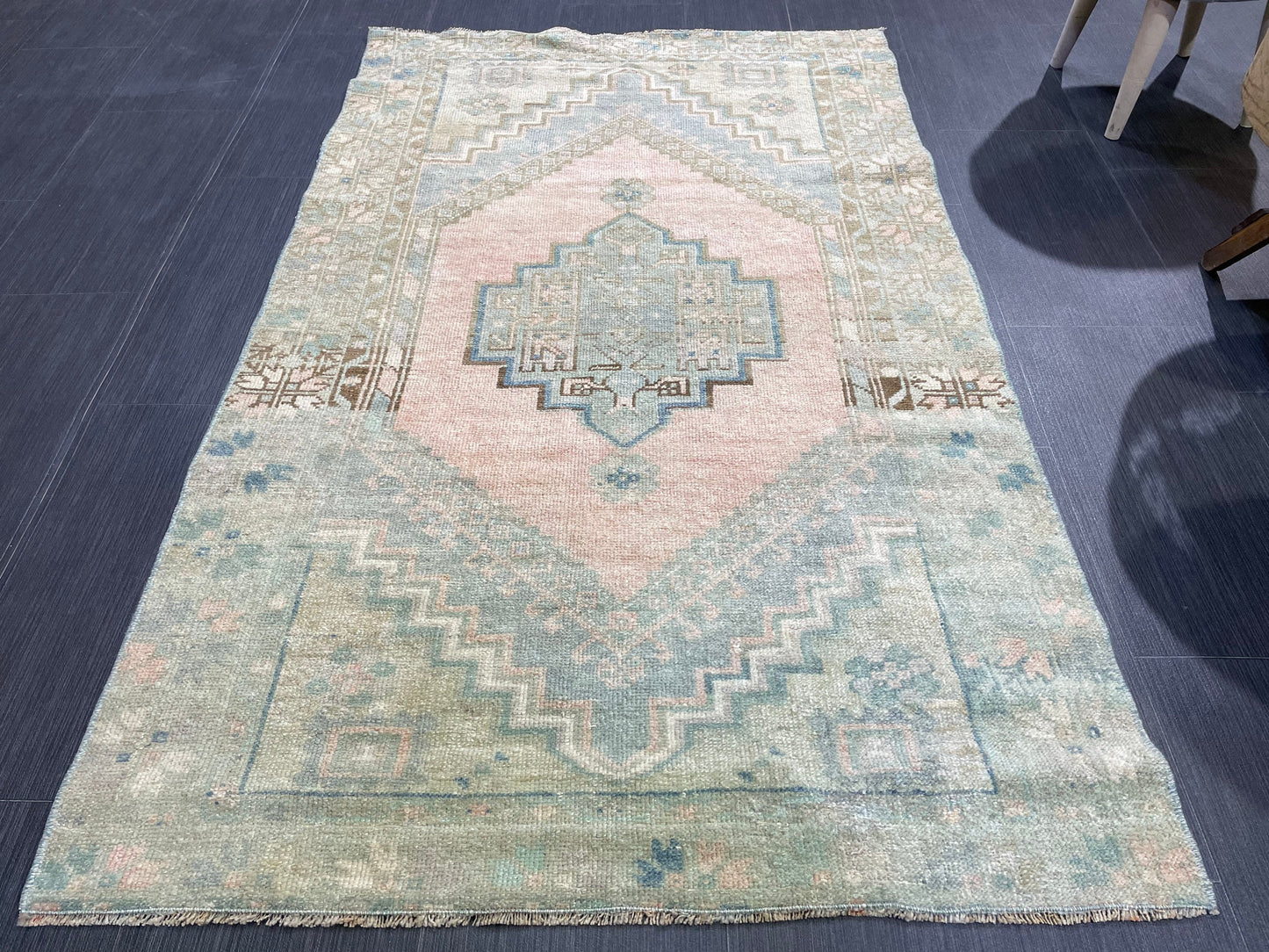 Handmade Rug, Oushak 3.3 x 5.3 Rug,  Persian Rug, Oriental Rug, Turkish Rug, Farmhouse Rug, Vintage Wool rug