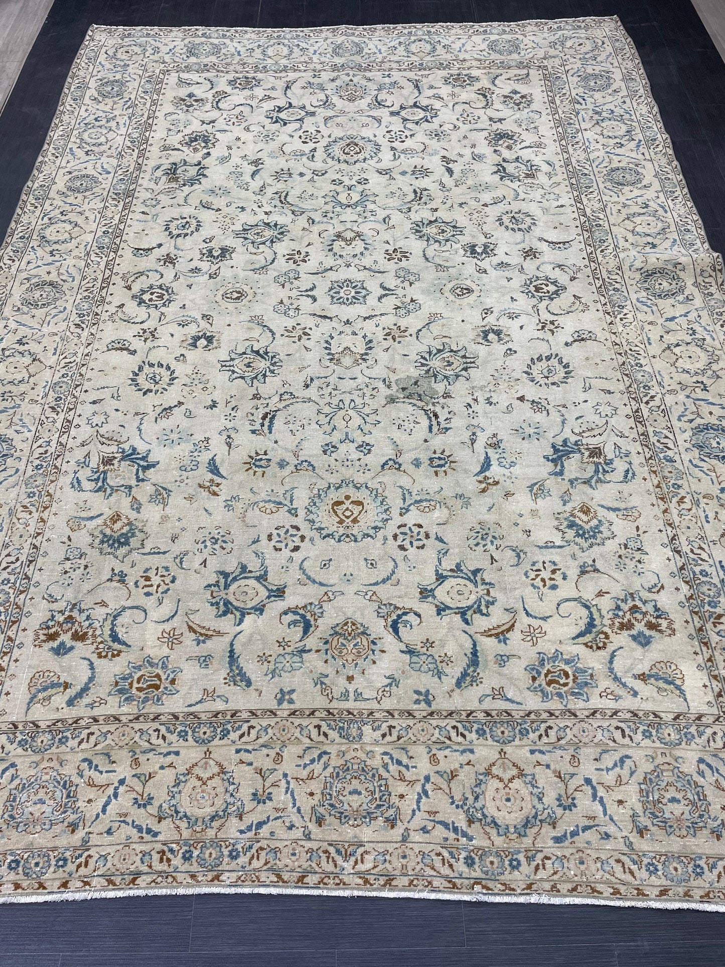 Large Persian RUG 7.6 x 11 Handmade Rug Vintage Turkish Rug Vintage Rug Muted Wool Oushak Rug Hand Made Rugs Art Rug