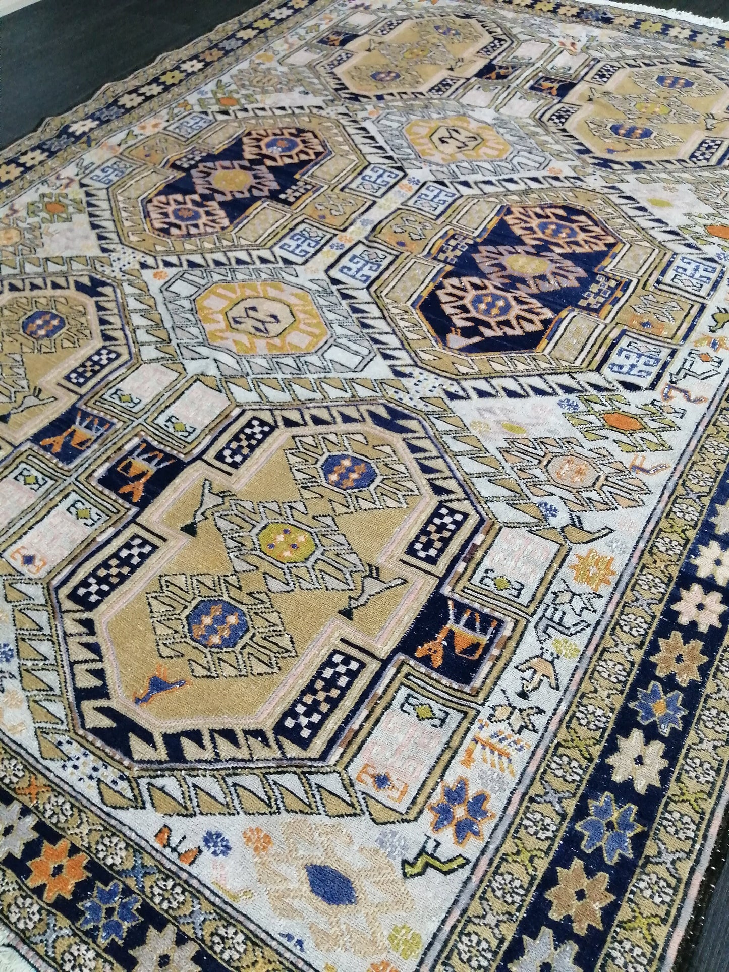 Soumak Rug 5.9 x 4.4 Silk Rug Vintage Rug Oriental Flatwoven Rug  Turkish  Rug, Bohemian Rug Oushak Rug