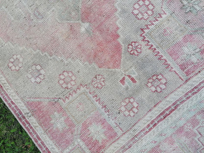 Handmade wool runner rug 2'11x9'9 vintage runner rug, turkish wool runner rug,hallway runner, kitchen runner rug, bohemian rug