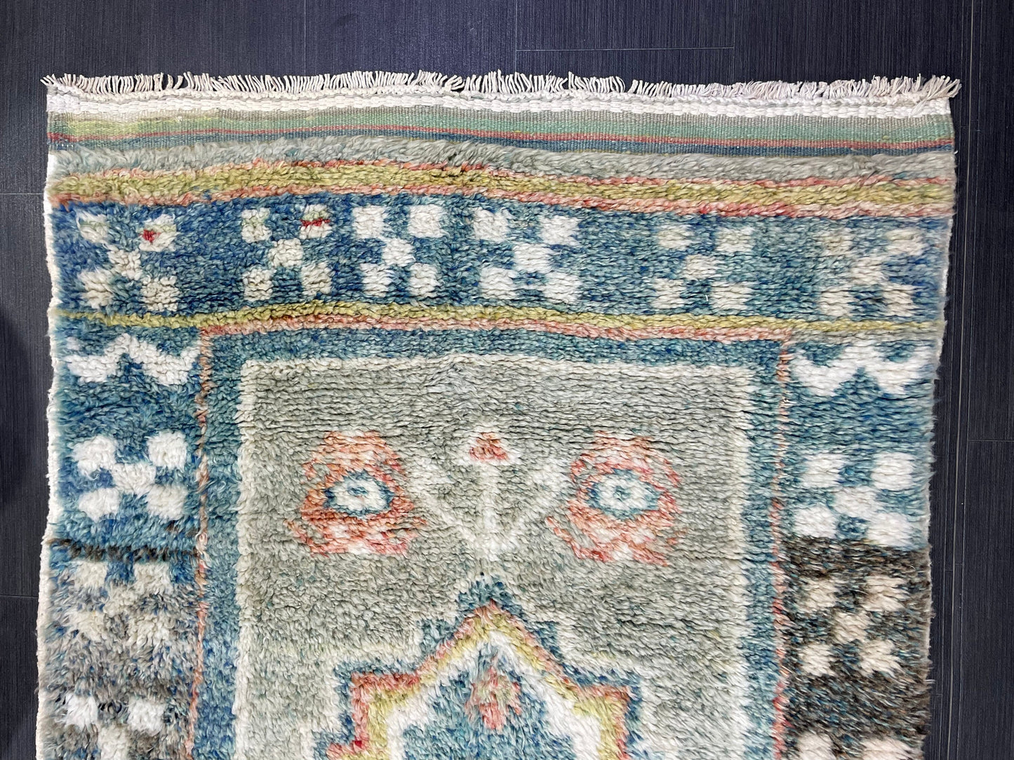 Antique Rug, High Wool Pile 3.5 x 6 Rug,Plush Rug,Handmade Rug,Shaggy Hand Knotted Rug,One Of A Kind Rug, Nomad Rug, Rear Rug