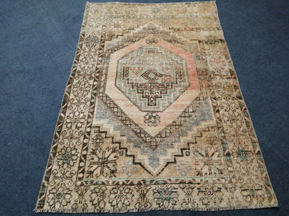 OUSHAK RUG TURKISH Oushak Rug Vintage Oushak Runner Rug Vintage Runner Rug Wool Oushak Rug Hand Made Rugs Vintage Turkish Rug