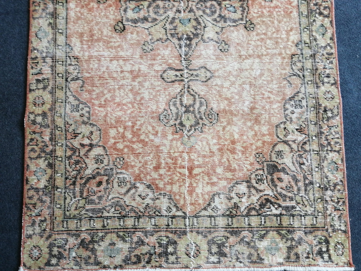 6.4 x 3.2 Vintage  Rug Turkish  Rug Oushak Rug Bohemian Rug, Living Room Rug, Oushak Rug, Hand Made Rug Wool Rug