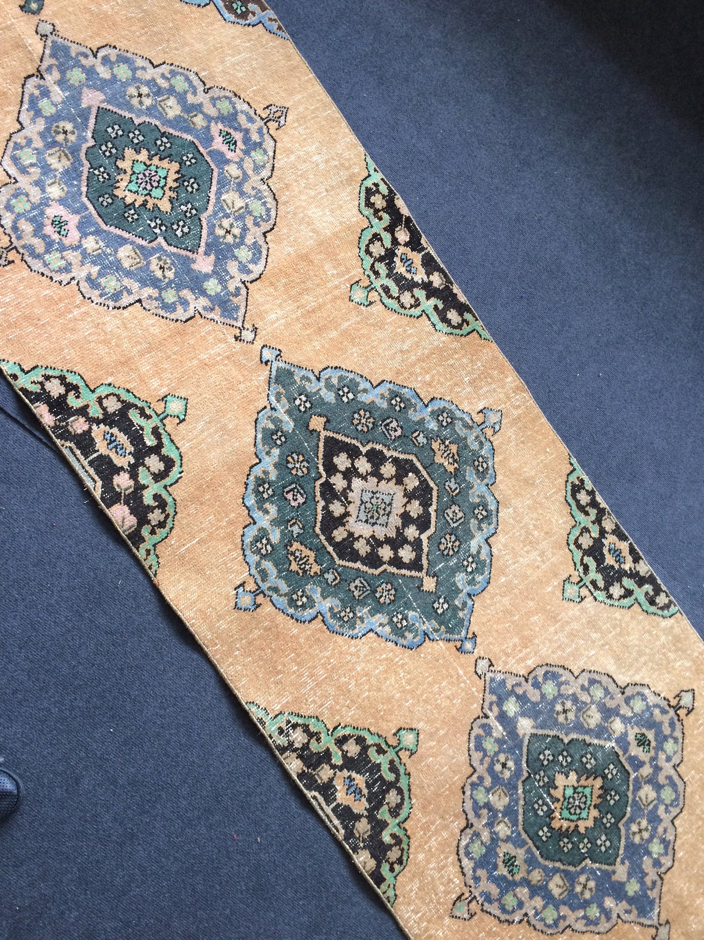 13 x 2.8 Oushak Runner Rug Turkish Runner Rug Vintage Runner Rug Hallway Runner Rug