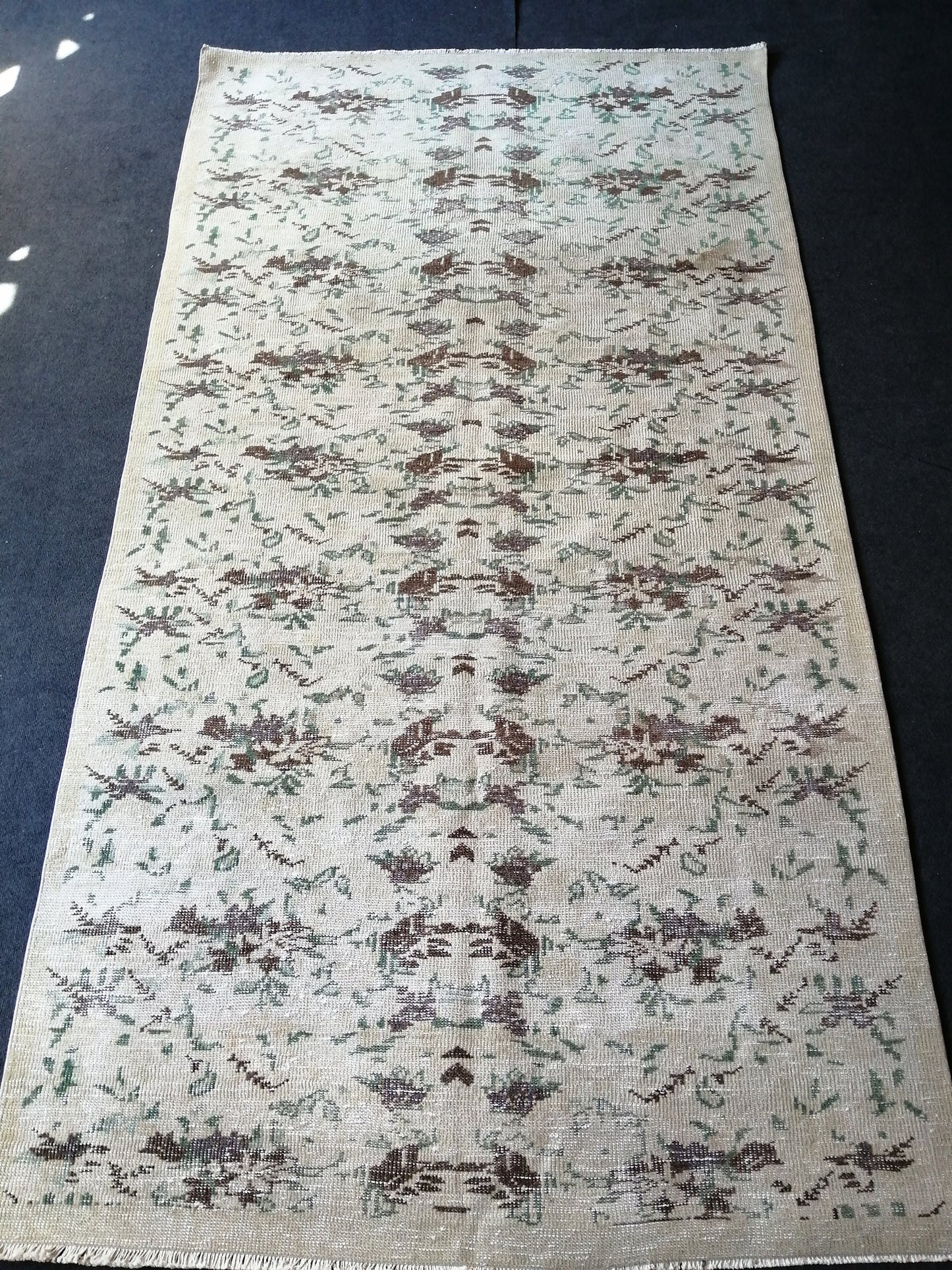 5 x 9.3 Floral Rug, Oushak Rug, Turkish Rug, Hand Made Rug,Oushak antique Rug,Hand woven Rug,Weaving Rug,Ethnic Rug,Kitchen Rug