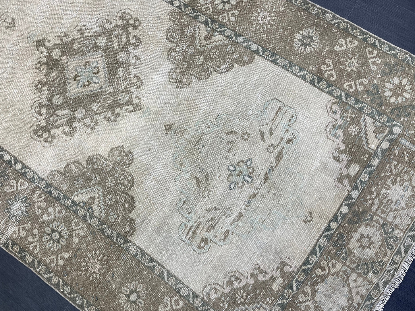 Handmade 5 x 12.4 Runner Rug, Oushak Runner Rug, Turkish Runner Rug, Hand Knotted Runner Rug, Hallway Runner Rug Kitchen Runner Wool Runner