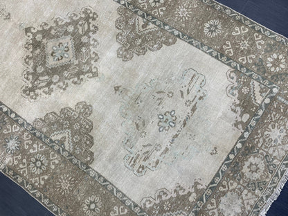 Handmade 5 x 12.4 Runner Rug, Oushak Runner Rug, Turkish Runner Rug, Hand Knotted Runner Rug, Hallway Runner Rug Kitchen Runner Wool Runner