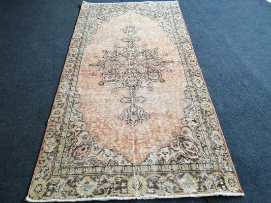 6.4 x 3.2 Vintage  Rug Turkish  Rug Oushak Rug Bohemian Rug, Living Room Rug, Oushak Rug, Hand Made Rug Wool Rug