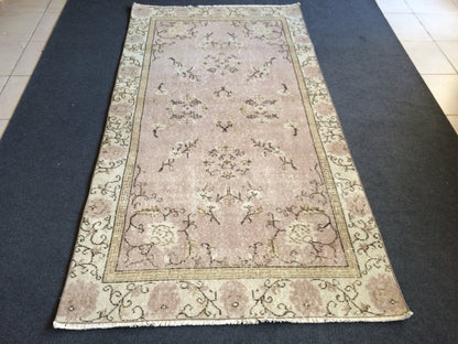 Turkish Rug, Oushak Rug, Rustic Oushak Rug, Wool Oushak Rug, Oushak Runner Rugs, Farmhouse Rug, Vintage Rug, Minimalist Rug, Hand Made Rug