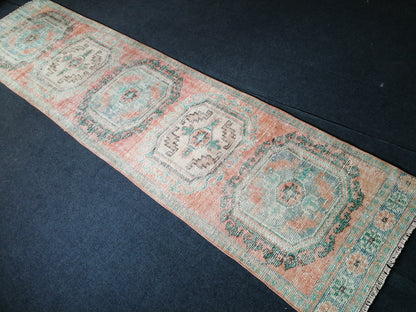 11.6 x 2.10 Oushak Runner Rug Turkish Runner Rug Vintage Runner Rug Hallway Runner Rug Kitchen Runner Rug Wool Runner Rug Wool Oushak Rug