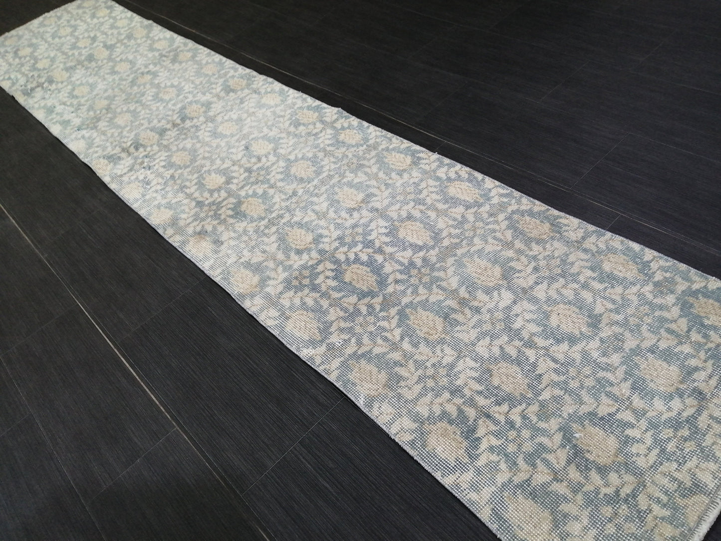 Floral Oushak Runner Rug 10.3 x 2 Turkish Runner Rug Vintage Runner Rug Hallway Runner Rug Kitchen Runner Rug Wool runner vintageturkish_rug