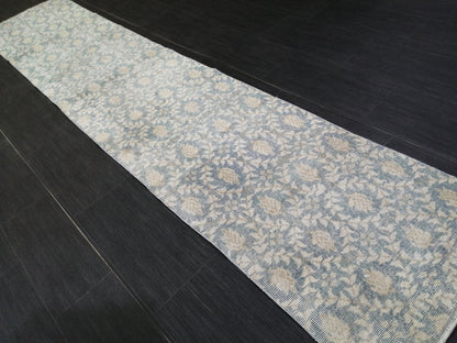 Floral Oushak Runner Rug 10.3 x 2 Turkish Runner Rug Vintage Runner Rug Hallway Runner Rug Kitchen Runner Rug Wool runner vintageturkish_rug