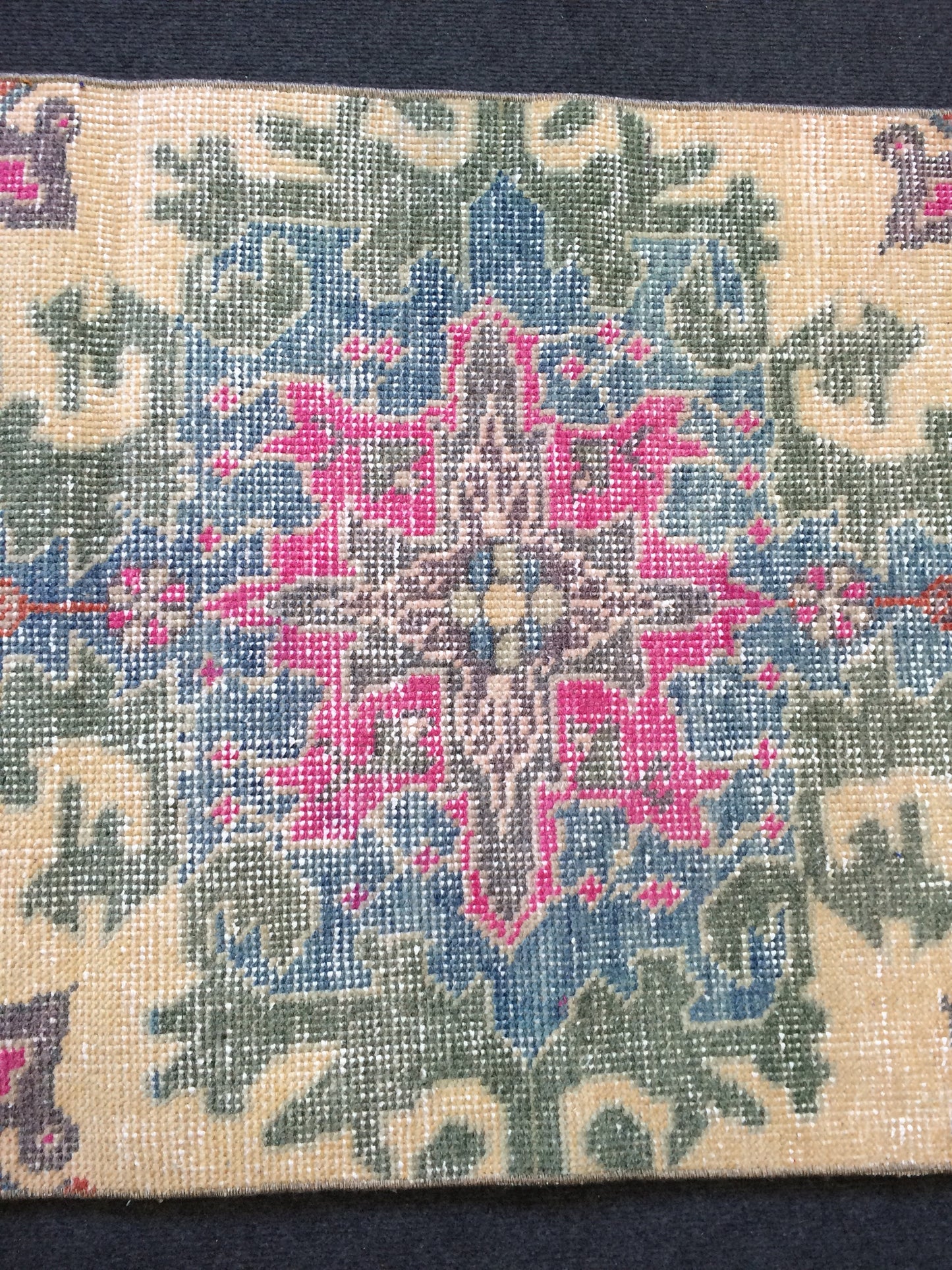 Oushak Runner Rug Turkish Runner Rug Vintage Runner Rug Hallway Runner Rug Runner