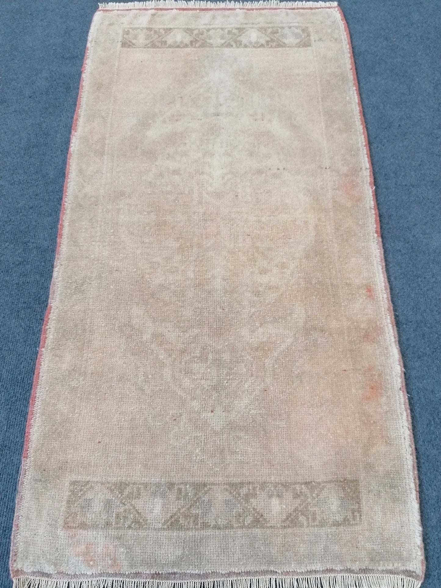 3'8x1'11 vintage rug,handmade wool rug