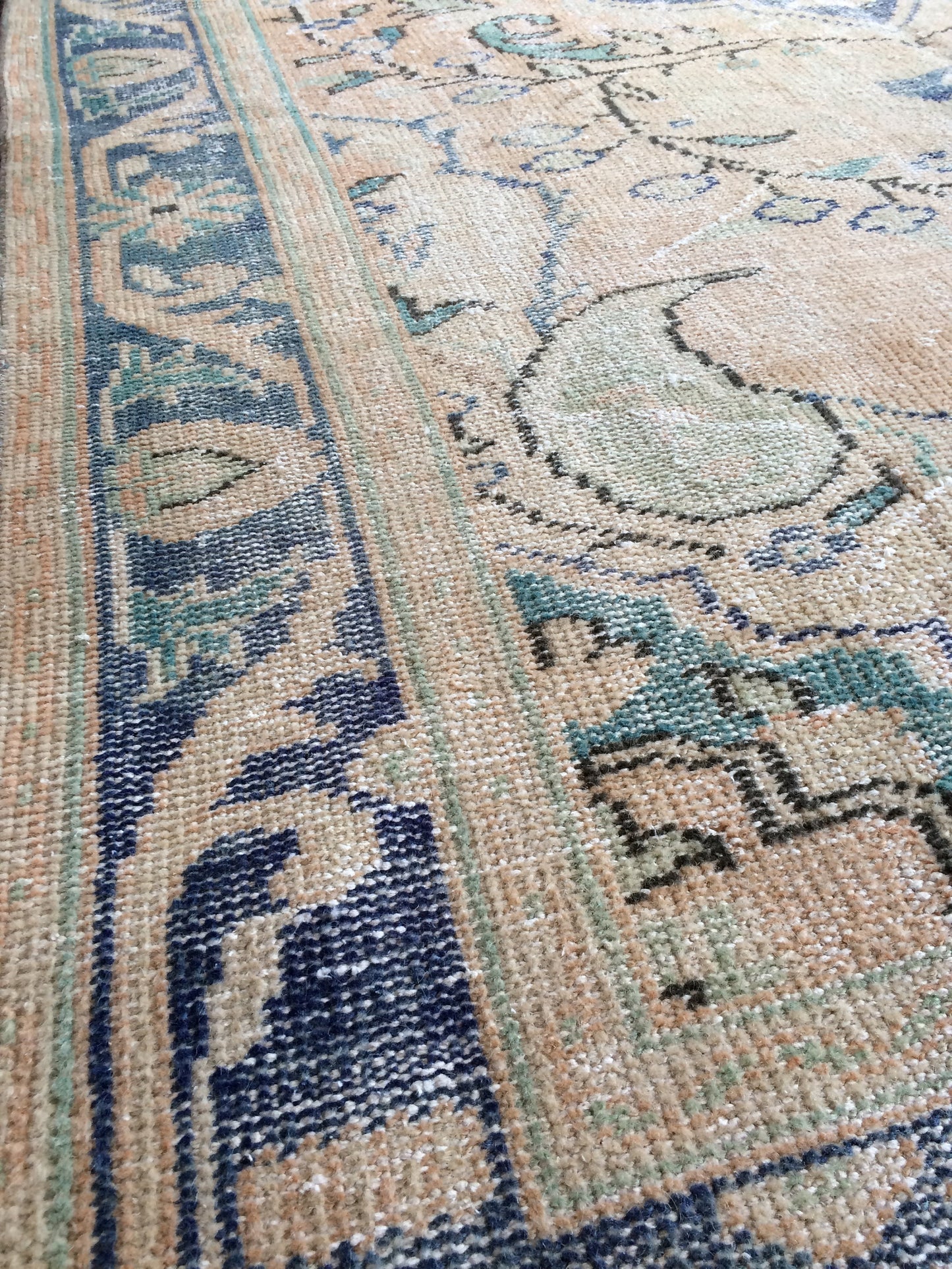 5.2 x 9.3 Large Area OUSHAK RUG TURKISH Oriental Rug Vintage Persian Rug Vintage 5x9 Rug Wool Oushak Rug Hand Made Rugs Vintage Turkish Rug