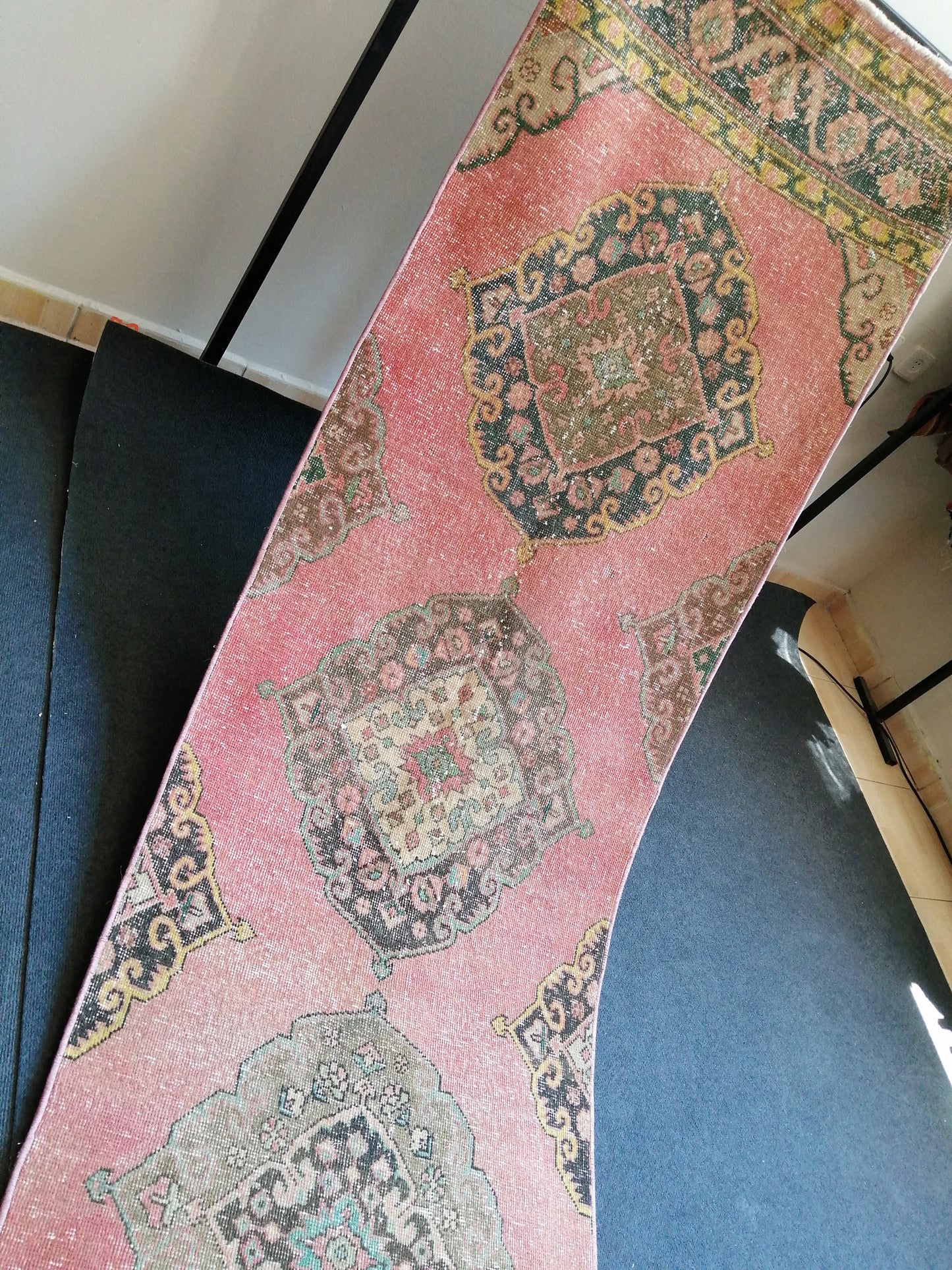 13.5x2.8 Oushak Runner Rug Turkish Runner Rug Vintage Runner Rug Hallway Runner Rug Kitchen Runner Rug Wool Runner Rug Wool Oushak Rug