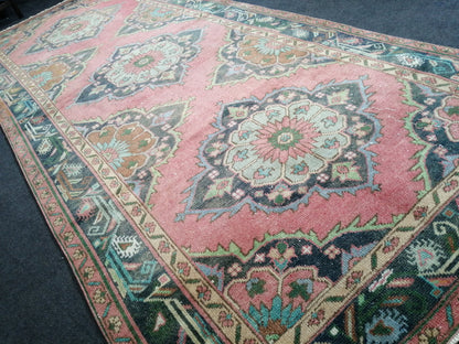 11.6 x 4.7 Oushak Runner Rug Turkish Runner Rug Vintage Runner Rug Hallway Runner Rug Kitchen Runner Rug Wool Runner Rug Wool Oushak Rug