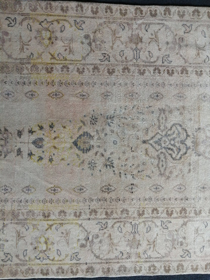 3.5 x 6 Rugs, Hand Made Rug, Oushak Rug, Rustic Rug, Bohemian Rug,  Turkish Rug, Farmhouse Rug, Vintage Rug, Wool rug Muted Oriental Rug