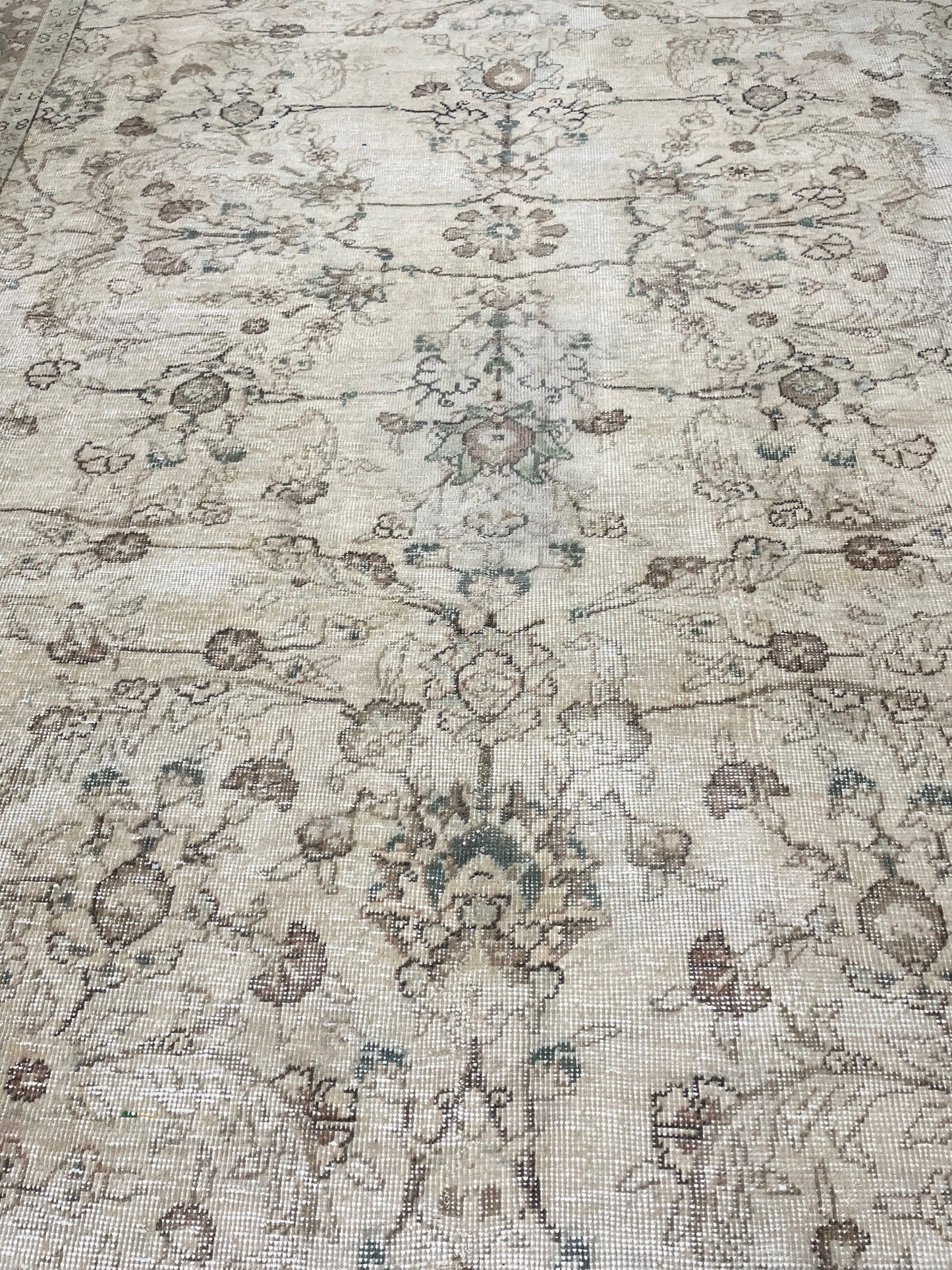 Distressed RUG Vintage Rug 7.5 x 10.8 Vintage Persian Rug Muted Wool Oriental Rug Blue Hand Made Rugs Blue Distressed Turkish Antique Rug