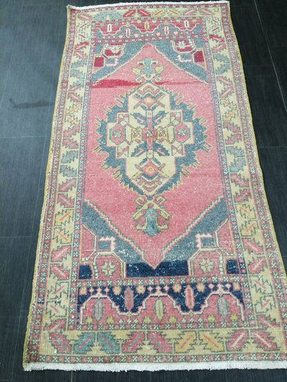 3x6 Rugs, Hand Made Rug, Oushak Rug, Rustic Rug, Boho Rug, Rug Runner, Muted Turkish Rug, Farmhouse Rug, Vintage Rug, Wool rug