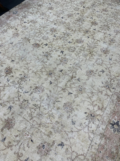 Large OUSHAK RUG, TURKISH 6.5 x 9.5 Rug, Vintage Oushak quality Rug, Vintage Rug Wool Handmade Rug, Hand Knotted Rugs, Persian Rug