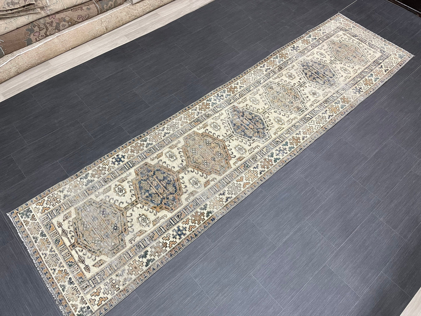 Vintage Persian Runner 2.8 x 11 Rug Antique Runner Rug Handmade Runner Staircase Runner Distressed Runner Wool Runner Rug Oriental Runner