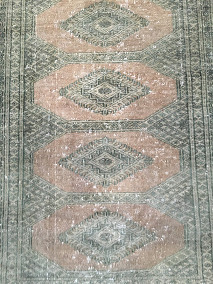 3x5 feet handmade vintage area rug, turkish destroyed middle rug, persian black kitchen rug, medium size bathroom rug, oushak wool muted rug