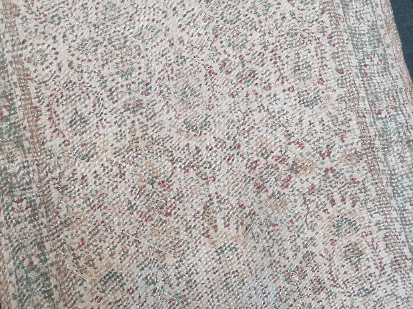 6 x 9.7 feet Large turkish rug, vintage rug, oushak rug, wool vintage rug anatolian rug,unique handmade rug