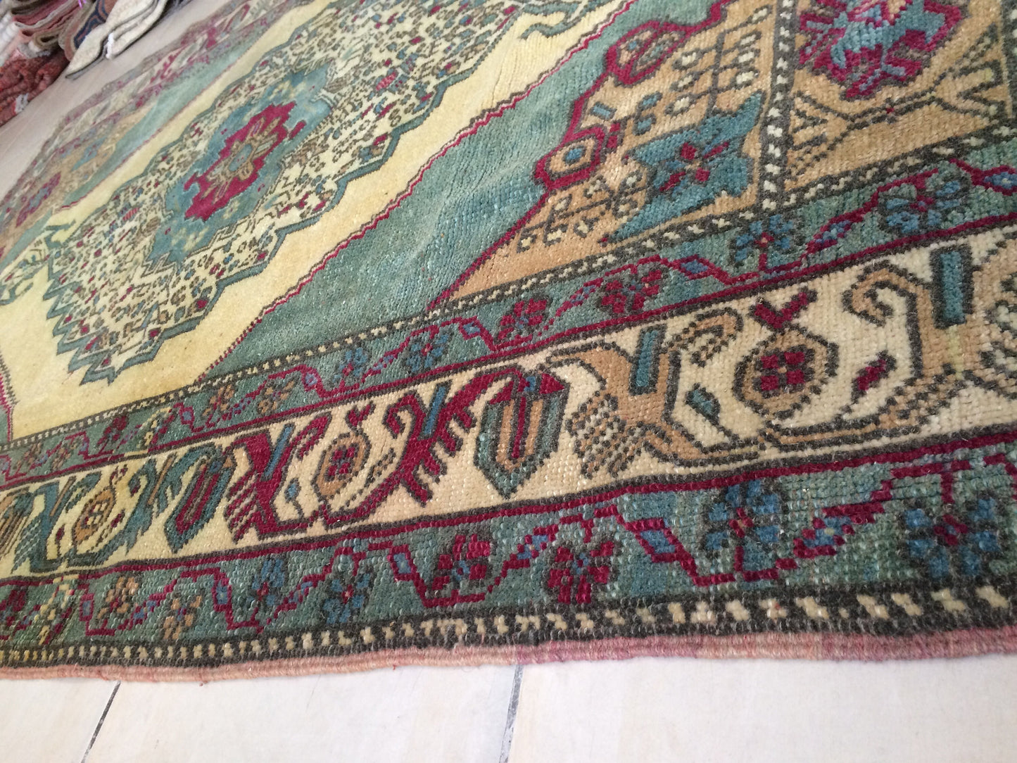 Turkish Rugs,  Oushak Rug, Hand Knotted Rug, Wool Persian Rug,Handmade Rug, Wool Turkish Rug, Vintage Farmhouse Rug, Vintage Rug, Floor Art