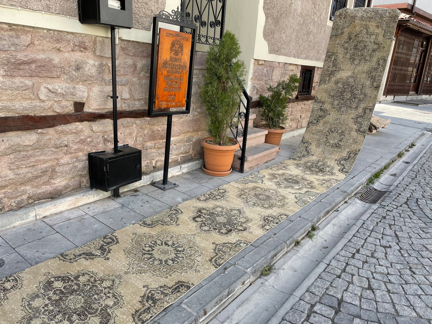 Muted Extra Long Handmade Runner Rug 2.7 x 23.5 Long TURKISH Runner Rug Vintage Runner Rug Staircase Runner Hand Knotted Runner