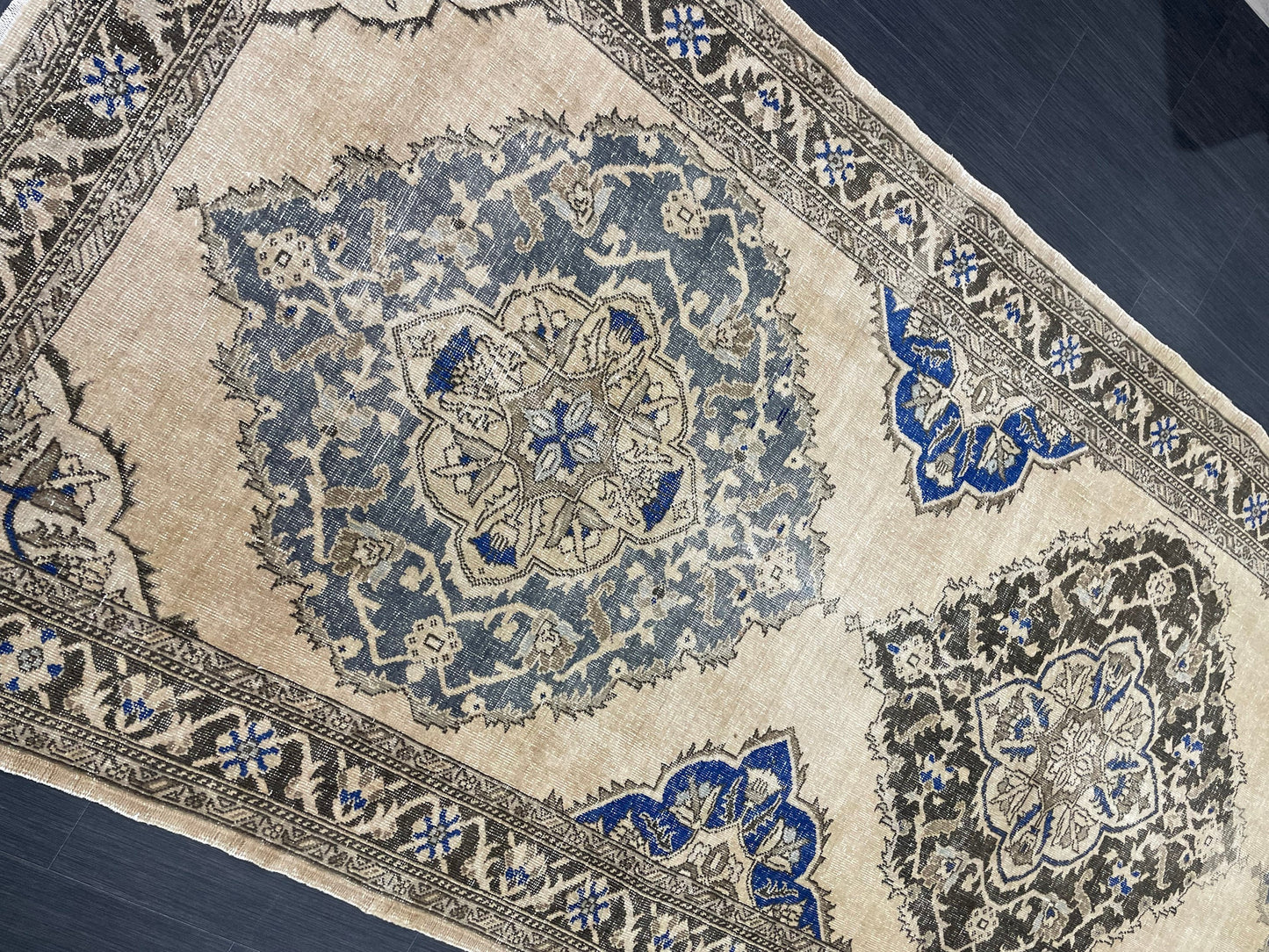 Oushak 4.8 x 13 Runner Rug Turkish Runner Rug Vintage Runner Rug Hallway Runner Rug Kitchen Runner Rug Wool Runner Handmade Runner