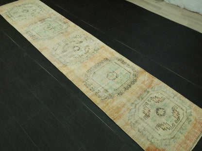 10 X 2.2 Oushak Runner Rug Turkish Runner Rug Vintage Runner Rug Hallway Runner Kitchen Runner Rug Wool Runner Rug Wool Oushak Rug 2.2x10