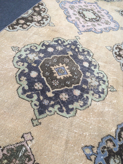 12.2 x 3 Oushak Runner Rug Turkish Runner Rug Vintage Runner Rug Hallway Runner Rug Kitchen Runner Rug Wool Runner Rug Oushak Runner