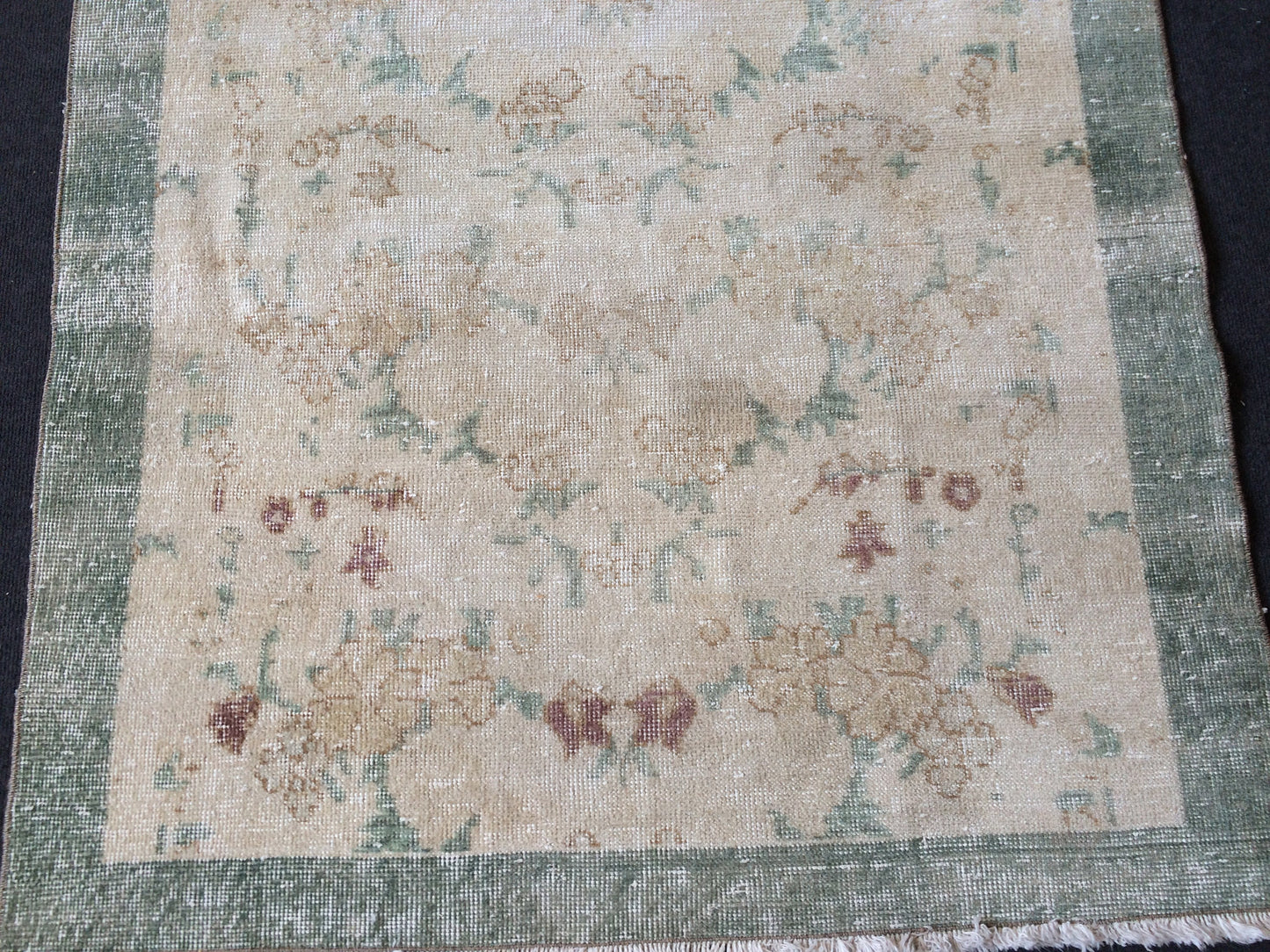 OUSHAK RUG TURKISH Oushak Rug Vintage Oushak Runner Rug Vintage Runner Rug Muted Wool Oushak Rug Hand Made Rugs