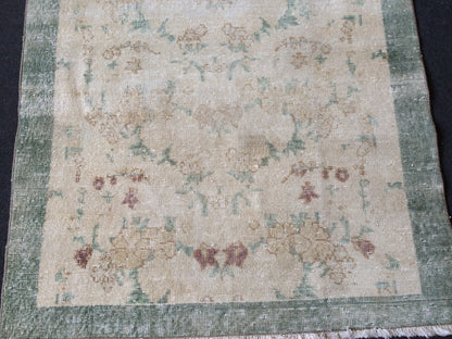 OUSHAK RUG TURKISH Oushak Rug Vintage Oushak Runner Rug Vintage Runner Rug Muted Wool Oushak Rug Hand Made Rugs