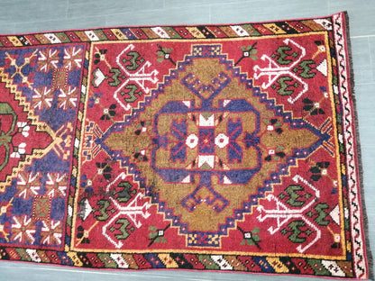 10.9 x 3.3 Oushak Runner Rug Turkish Runner Rug Vintage Runner Rug  Hallway Runner Rug Kitchen Runner Rug Wool Runner Rug Wool Oushak Rug